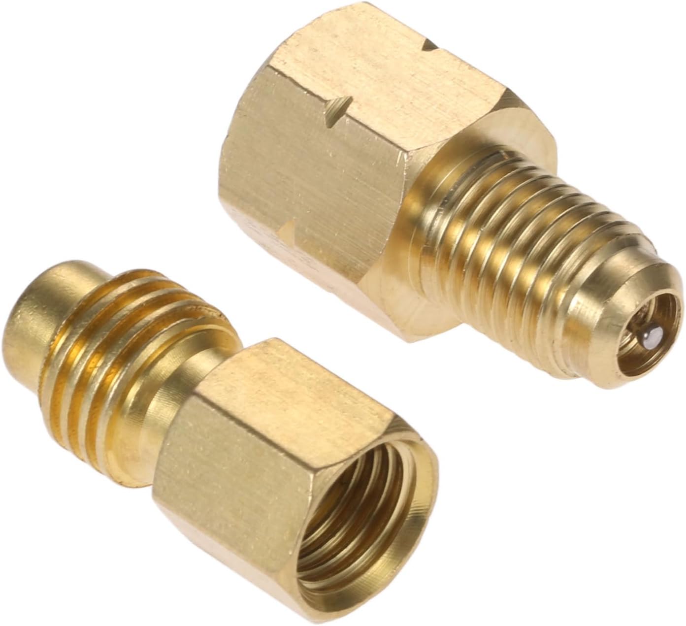 Hose Adapter 1/2'' LH Left Hand 1/4'' SAE Female FL Brass Valve Core Car Air Conditioning Tools Fitting