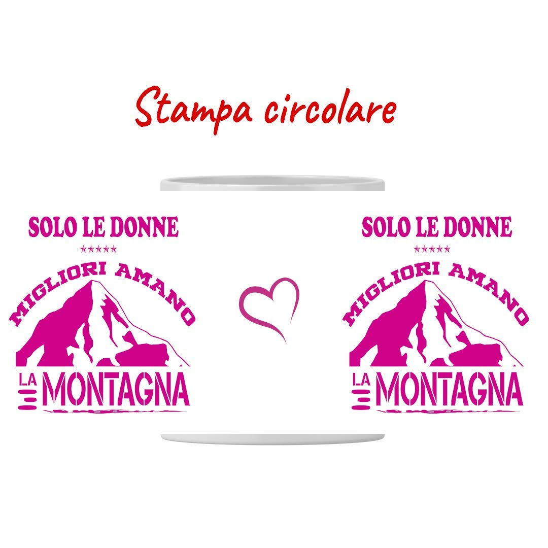 Tazza Da Caffè 'La Montagna Mi Chiama' In Ceramica - Ideale Per Colazione, Tè, Regalo Originale - Foto 3