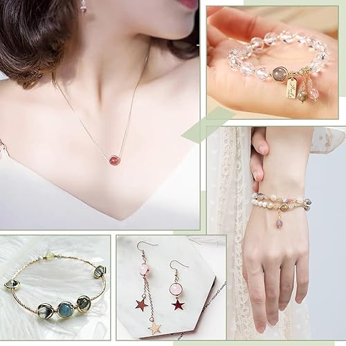 Miniatura 3 de PH PandaHall 40 marcos de cuentas redondas de oro de 18 quilates, 4 tamaños, conectores de marco circular de latón dorado, 8, 10, 11, 0.51 pulgadas,