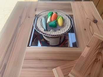 囲炉裏 家具 ダイニングテーブル 炉端 収納付★たのメル便★広島市配送可 囲炉裏 家具 ダイニングテーブル 炉端 収納付☆たのメル便☆広島