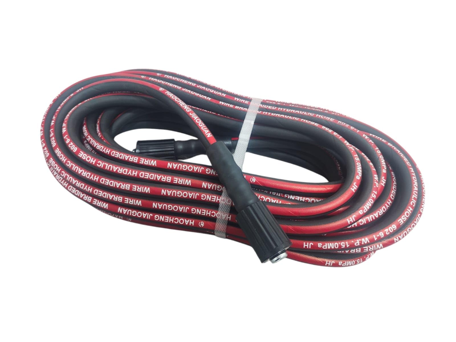 Hydraulic Hose Pipe for Pressure Washers, Steel Braided Rubber, Industrial Grade, Durable, Pressure Resistant, M22 x M22 Thread (5MTR)