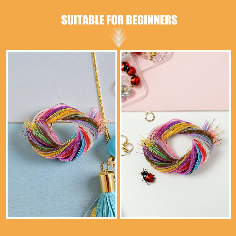 600 Stück DIY-Schnürkordeln aus Kunststoff für kreative Projekte, 20 Farben, Bastelkordeln, Schnürschnur für die Herstellung von Schmuck, Schlüsselanhängern und Armbändern