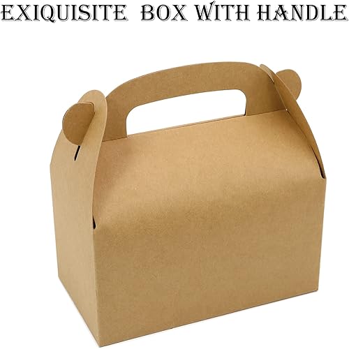 Miniatura 36 de Paquete de 30 cajas de regalo de fiesta negras, cajas de regalo, cajas de regalo de papel a dos aguas con asas. Perfecto para cumpleaños, baby Negro