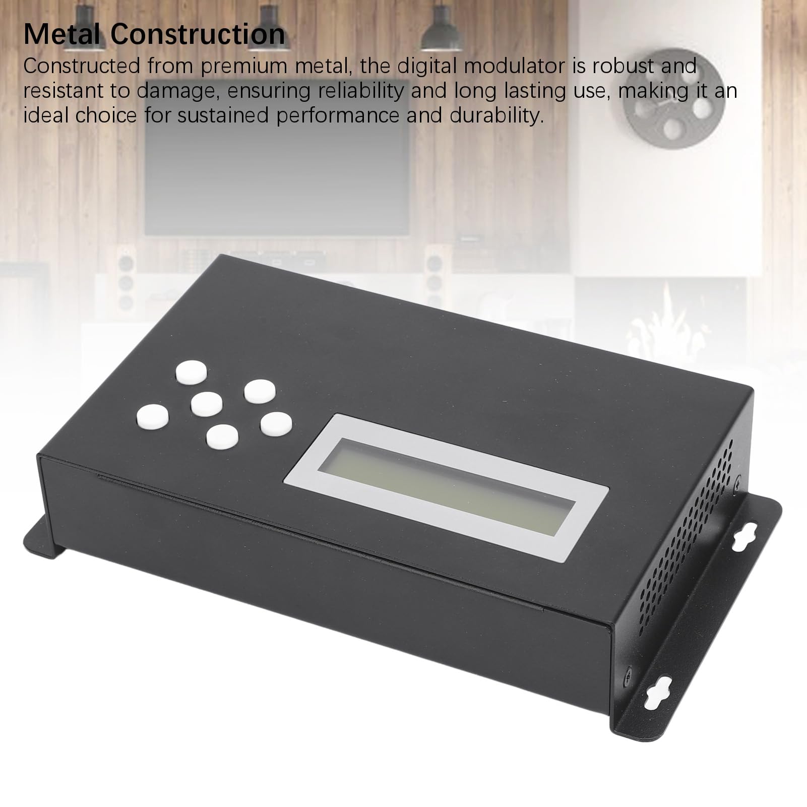 Luocute Modulador Coaxial RF, Modulador Digital de Entrada única con Interfaz Multimedia HD Codificación 4K 30HZ MPEG4 H.264, para Distribución de TV a Través de Cable Coaxial RG6 RG7 RG11 (Enchufe