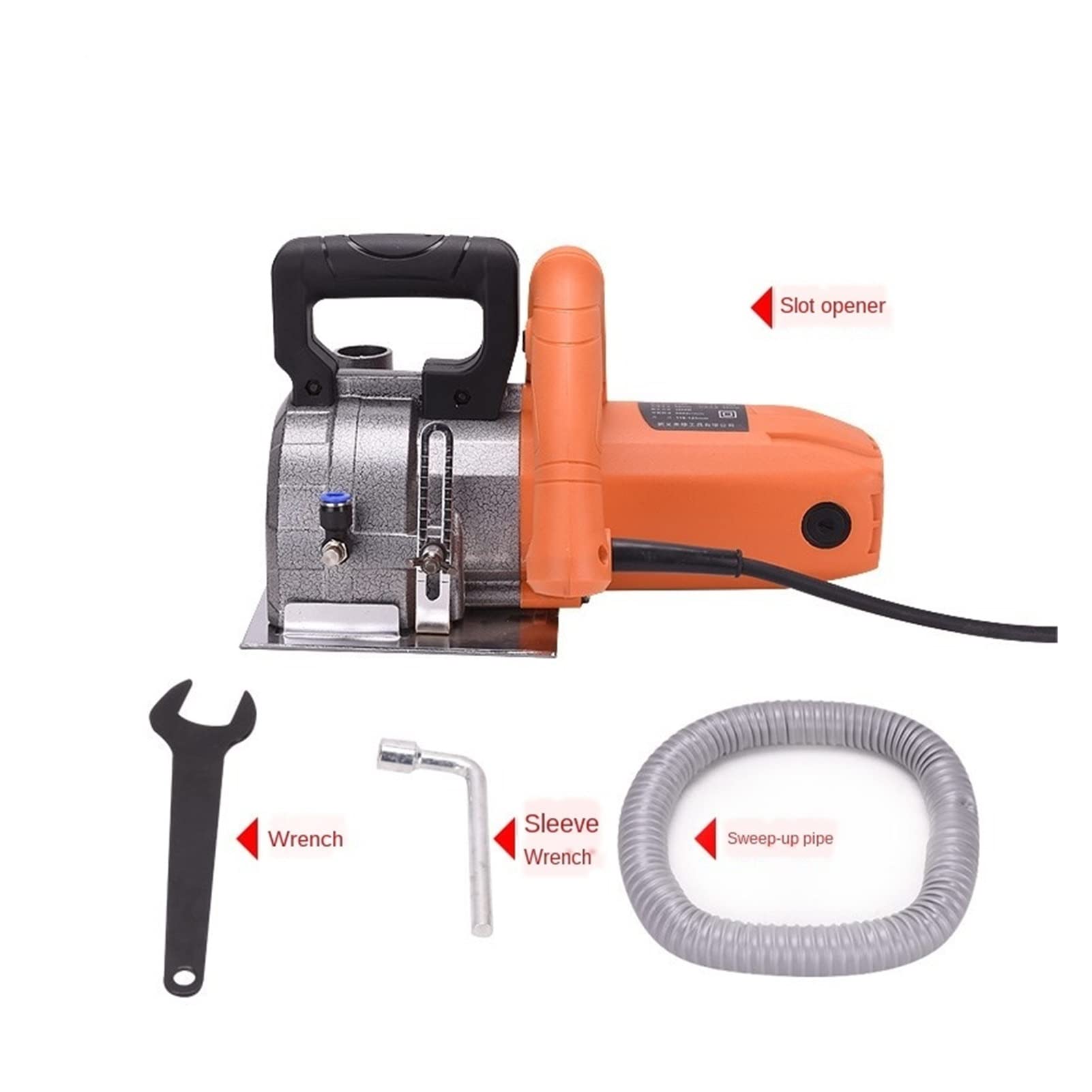Rozadora Pared, Máquina de corte de chaser de pared eléctrica Instalación hidroeléctrica Máquina de ranura de pared 900 0RPM 125mm(A)
