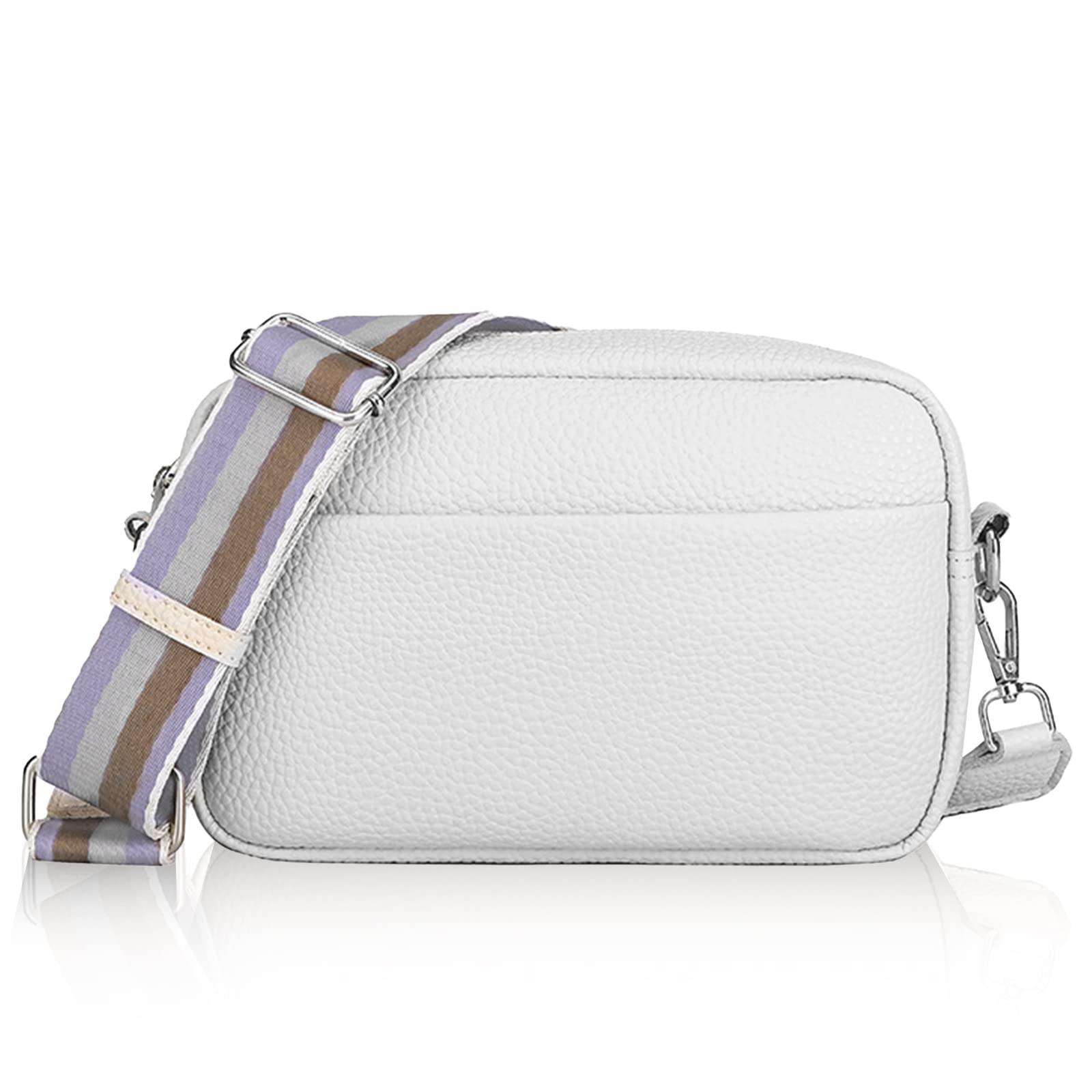 Crossbody Bags White Leather Camera Bag GOLDNICECrossbody Bag For