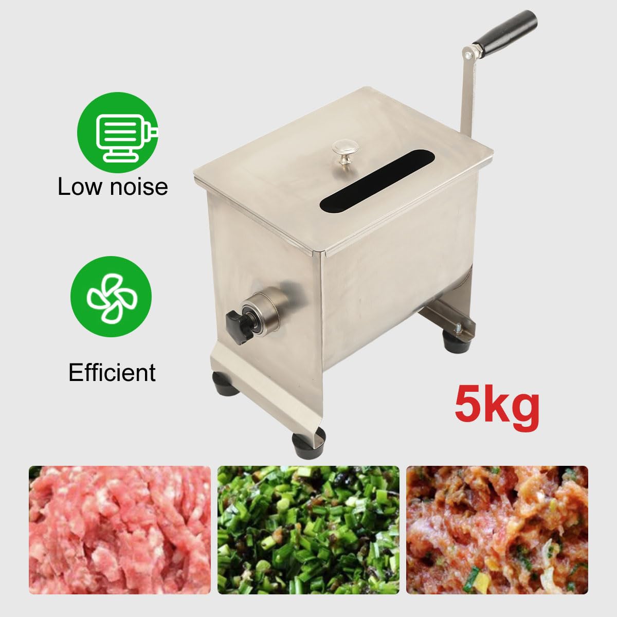 Manueller Fleischmischer 10L 5kg Für Hackfleisch und Fleischverarbeitung