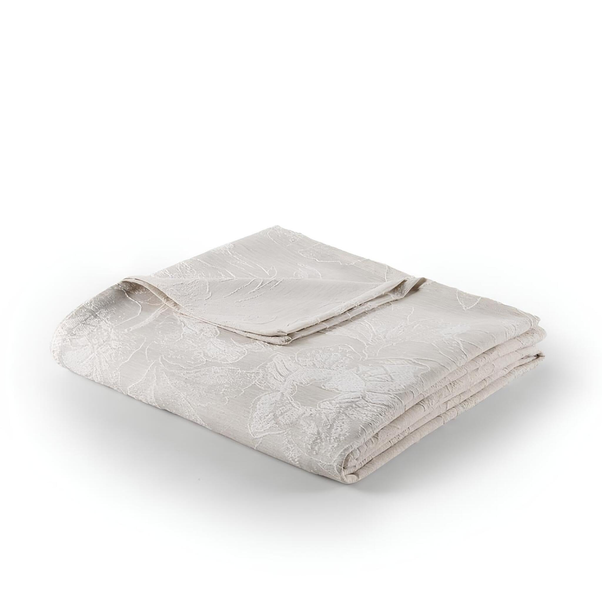 Zucchi Copriletto Leggero Matrimoniale Due Piazze Flow In Tessuto Jacquard cm 260x260 (BEIGE, MATRIMONIALE 260x260)
