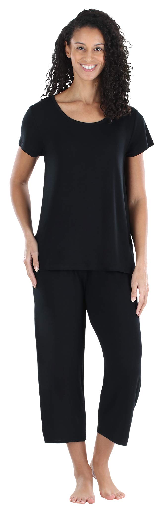 Sleepyheads Women's Sleepwear Jersey Lightweight Capri Pajama Set