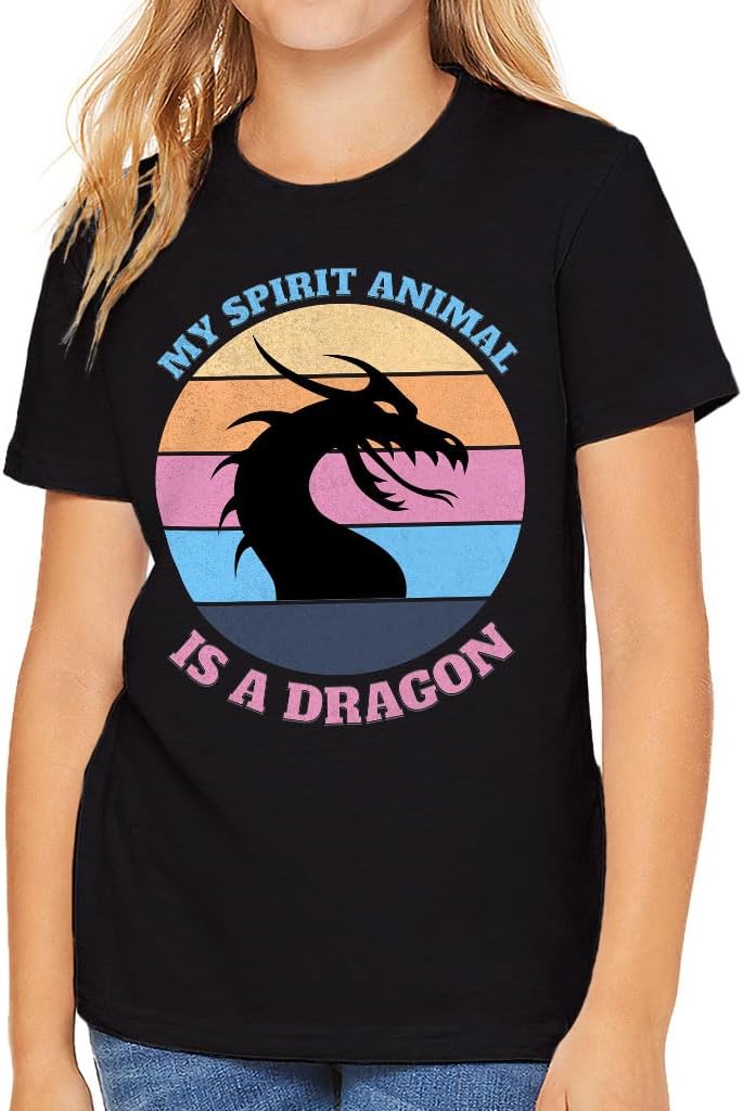My Spirit Animal is a Dragon Kids' T-Shirt - Gifts for Dragon Lovers - Girls Gifts