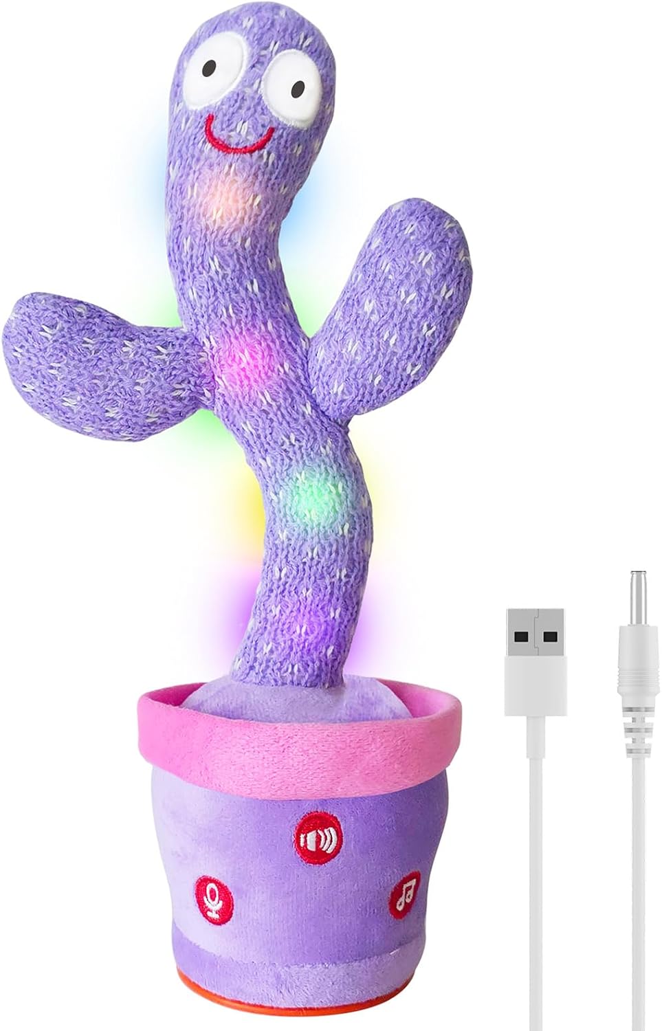 Dancing Talking Cactus Toy Mimics Back, Interactive Singing Mimicking Cactus Baby Toy That Talks Back, Upgraded Safe Plush Eyes Baby Toys 6-12 Months, 1 Year Old Girl Gifts, Baby Girl gifts
