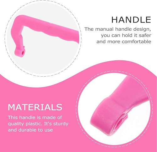 Miniatura 5 de Zerodeko 10 manijas de jaula para mascotas, accesorios de piezas de repuesto para jaulas para mascotas, fácil instalación, cómodo de sostener, mango