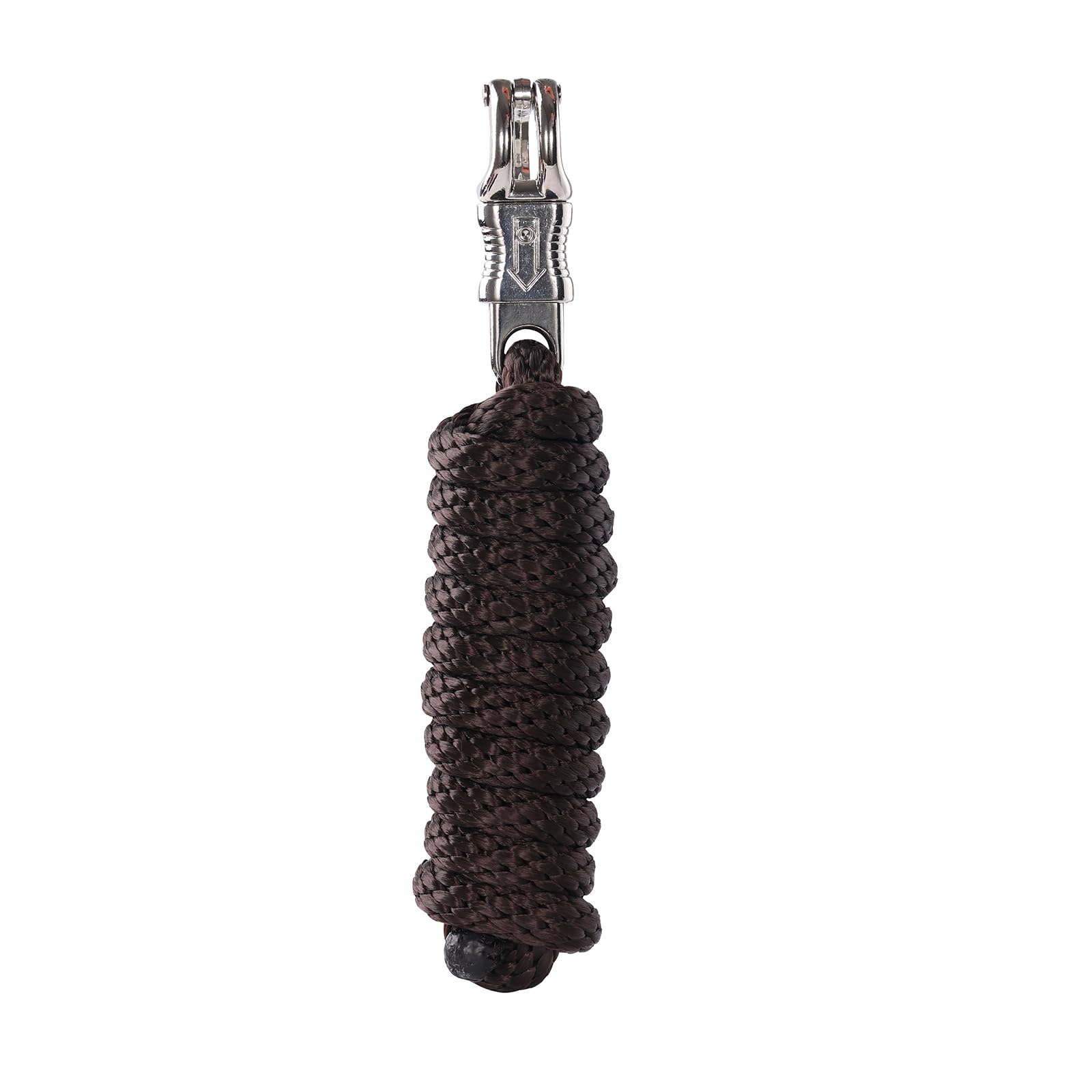 Longe Merauno Pour Cheval – 200 Cm, Diamètre 14 Mm, Polypropylène, Mousqueton Acier Nickelé, Noir/bleu/rose