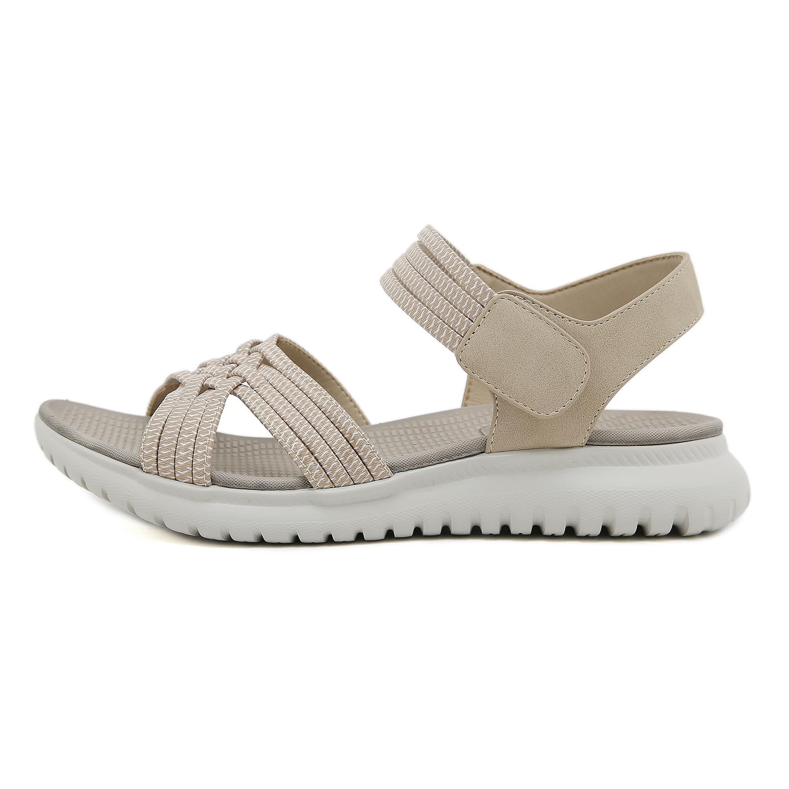 Meik Mangni Damen Sandalen Sommer Wandersandalen Freizeit Plateau rutschfeste Sandaletten Sportsandalen Wanderschuhe für Sport Strand 35-42 EU