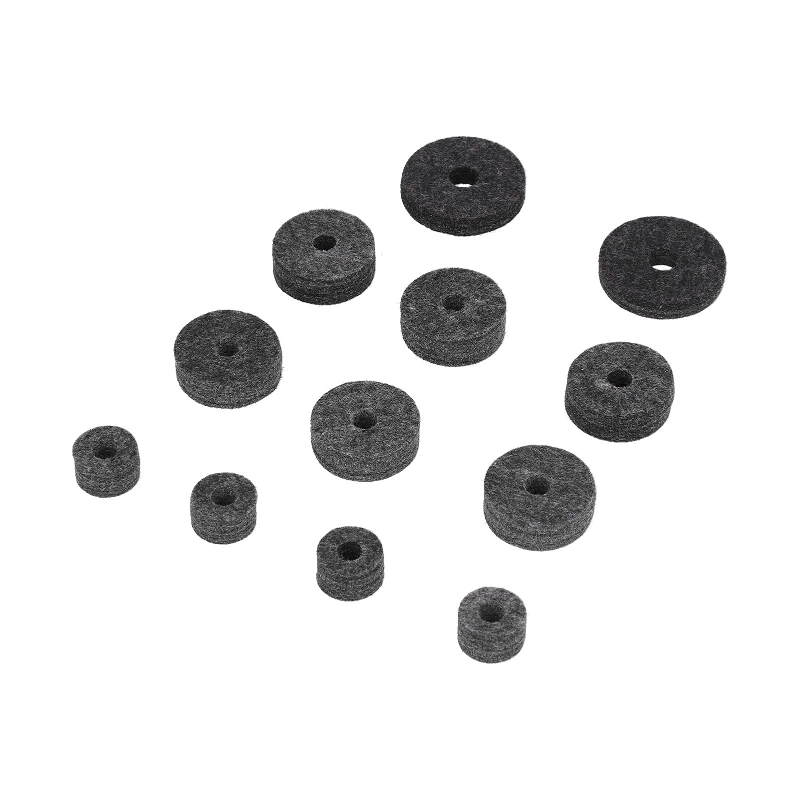 Schlagzeug-Set aus Filz, praktische Standardgröße Enthält 23-teilige Becken-Filz-Sets für Boom-Ständer für die meisten Schlagzeug-Sets