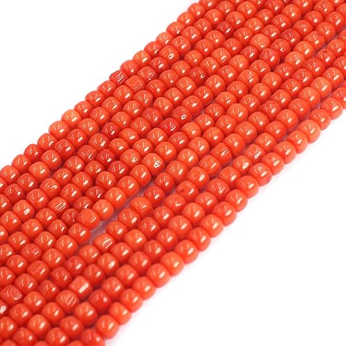 Miniatura 3 de SR BGSJ Forma de manzana natural de 0.118 x 0.157 in con forma de manzana, naranja sardi, mar, bambú, coral, piedras preciosas para hacer cuentas
