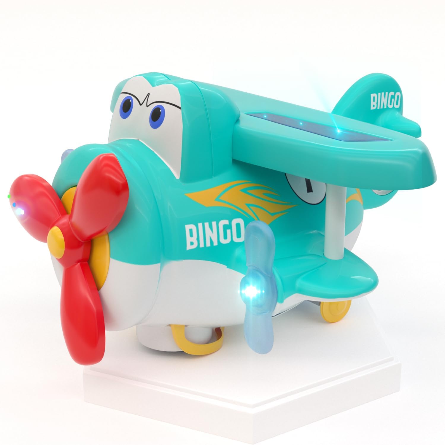 FUNBEE Aeroplane Baby Musical Toys for Kids with Bump and Go Action, Airplane Toy with 3D Lights,360°Rotating & Sound Toy Vehicle for Kids Birthday Gift Toys for 1+ Year Old Boys Girls (Bingo Blue) (B0CC1S7867) Amazon Price History, Amazon Price Tracker