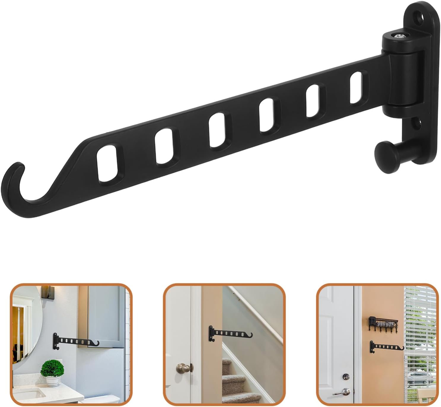 Foldable Dryer Mount Hooks Compact for Closets Kitchens and Bathrooms Material Easy to Store