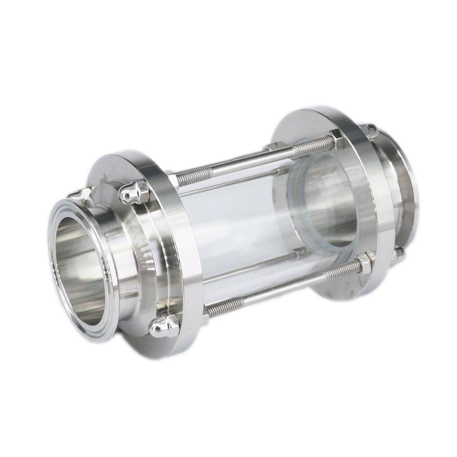 Set 38mm Diopter+1.5" Tri Clamp +Gasket Sanitay Flow Sight Glass SUS 304 Stainless Steel Homebrew 143 PSI