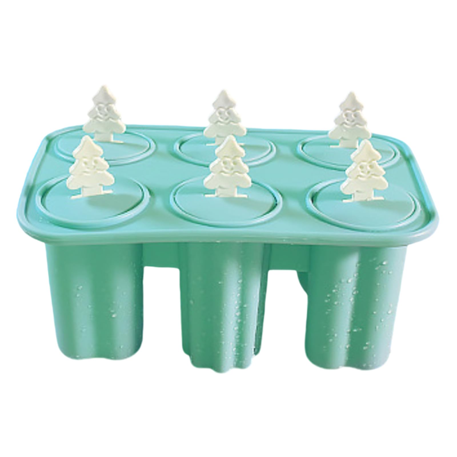 Qusinfc Efficient Demolding Lollies Maker, Food-Grade, for Kids Desserts and Small Kitchens Silicone Popsicles Molds