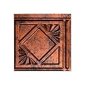 FASÄDE Traditional Style/Pattern 4 Decorative Vinyl Backsplash Panel in Moonstone Copper (6X6 Inch Sample)