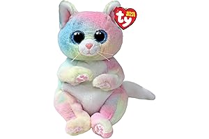 Ty Beanie Bellies – Jenny The Multicoloured Kitten with Glitter Blue Eyes