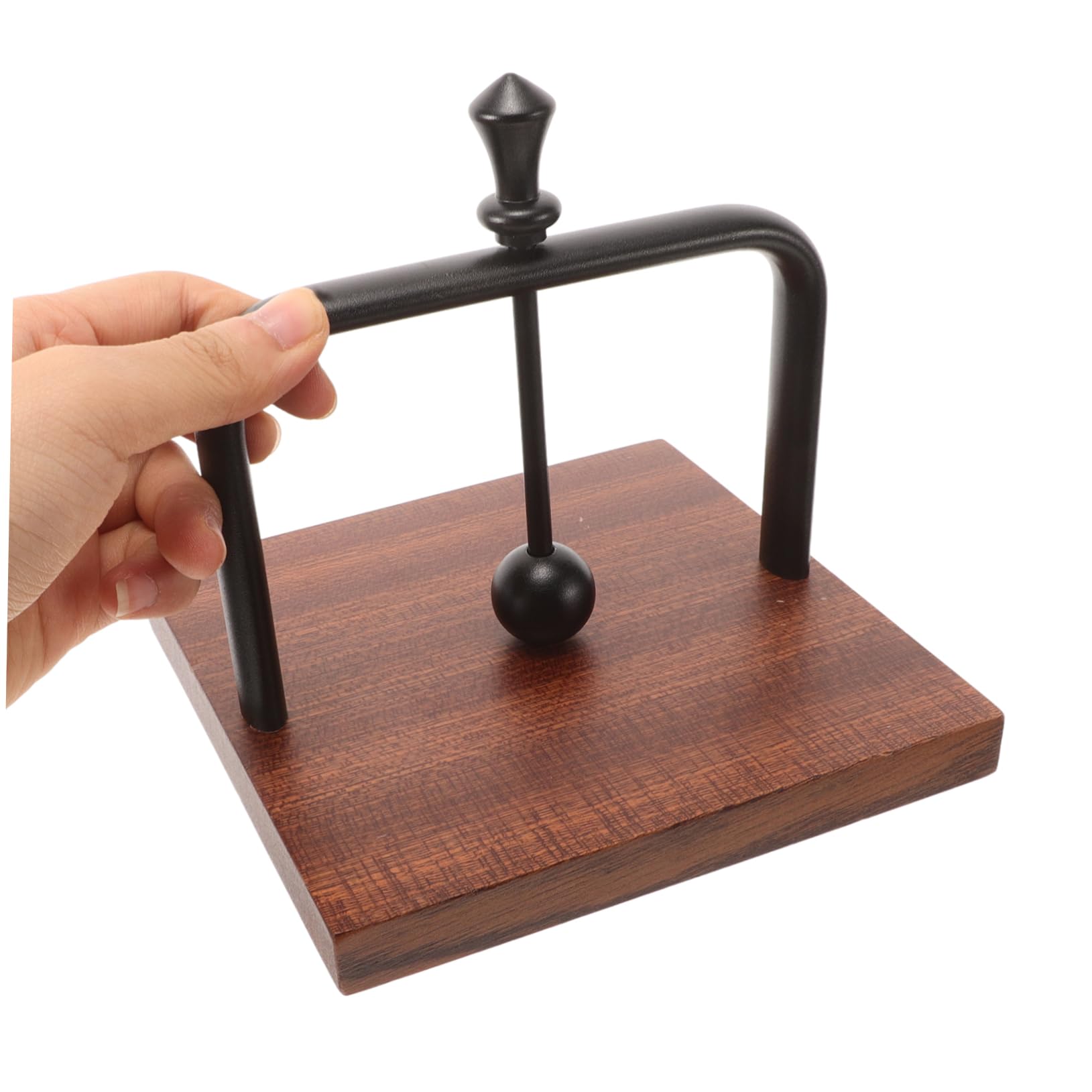 Porta Tovaglioli da Tavolo Verticale Elegante in Legno e Alluminio Nero