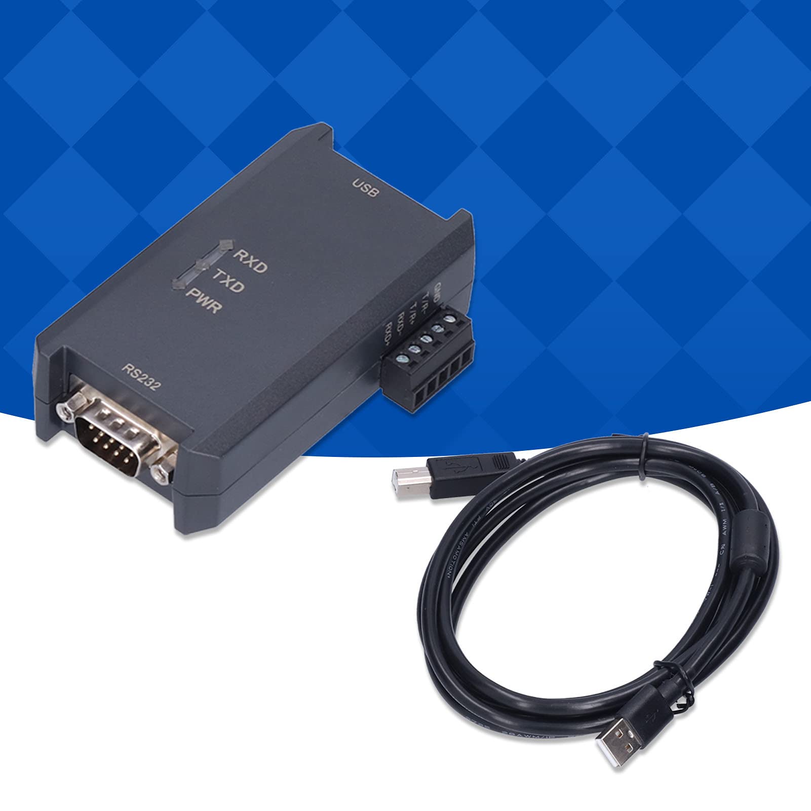 Convertidor Aislado de Alta Velocidad USB a Módulo Adaptador Serie /RS232/422 para y OS X, ABS Duradero, 1 Unidad