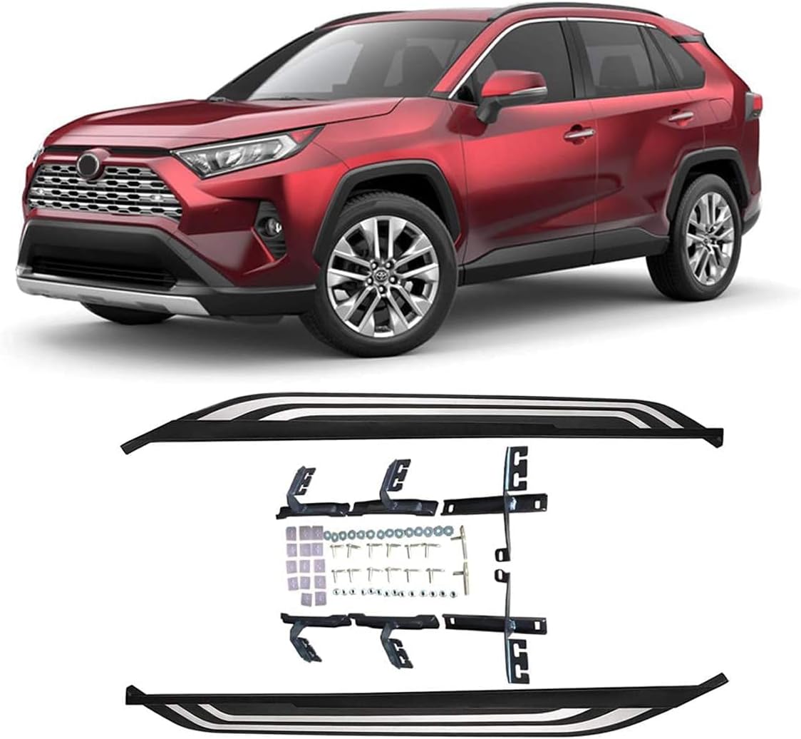ROKIOTOEX Running Boards Nerf Bars Fits 2019 2024 Toyota RAV4 Hybrid