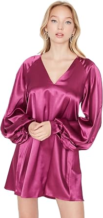 Trendyol Women Mini Skater Relaxed Woven Dress