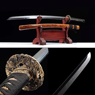 New Handmade Katana T10 Clay Burned Edge Carbon Steel Full Tang Blade Japanese Samurai Sword Katana Sharp