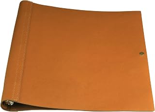 Teling 2 Pcs Leather 3 Ring Binder Holds 8.5 x 11 Inch Paper Binder Organizer Vintage Faux Leather Portfolio Folder Planner for Office Home Document Photo Diary Supplies (Antique Brown)