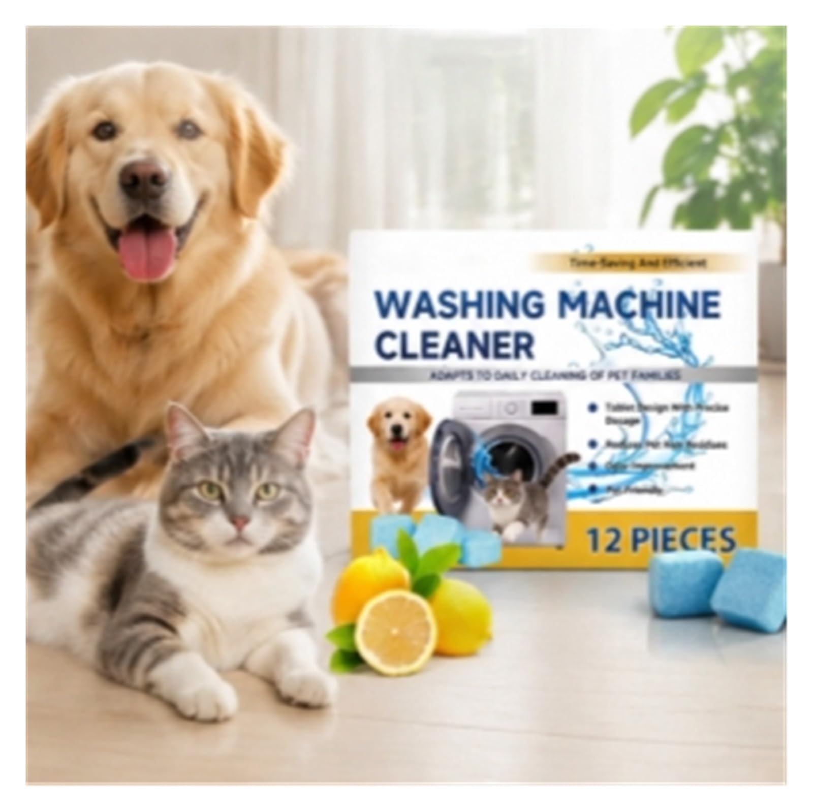 washing machine cleaner tablets Waschmaschinenreiniger zur gründlichen Entkalkung von Familien mit Haustieren