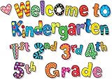 Creative Teaching Press Poppin' Patterns Welcome to Kindergarten, 1st, 2nd, 3rd, 4th, 5th Grade Punch-Out Phrases (2128)