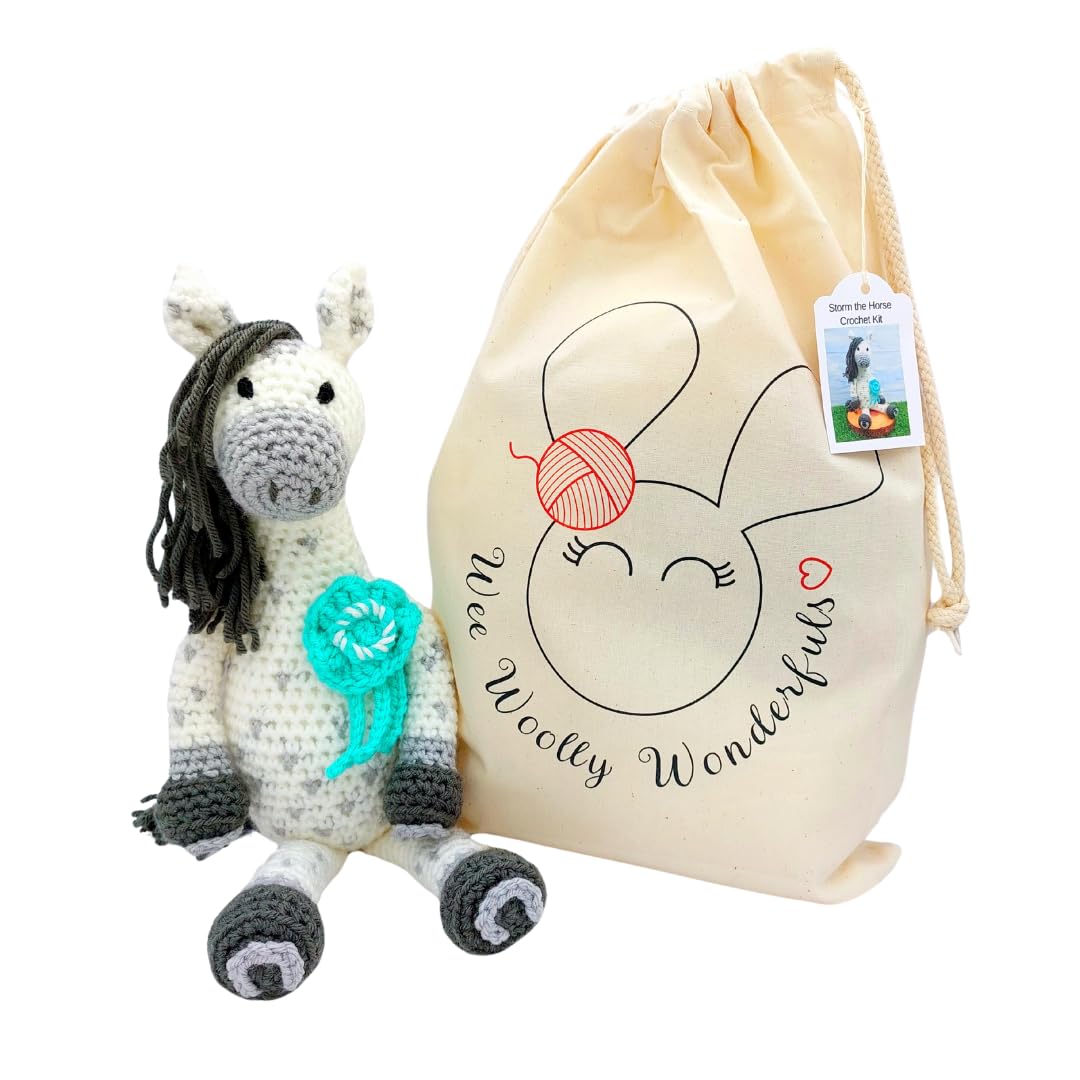 WeeWoollyWonderfuls Horse Amigurumi Crochet Kit - Storm the Pony