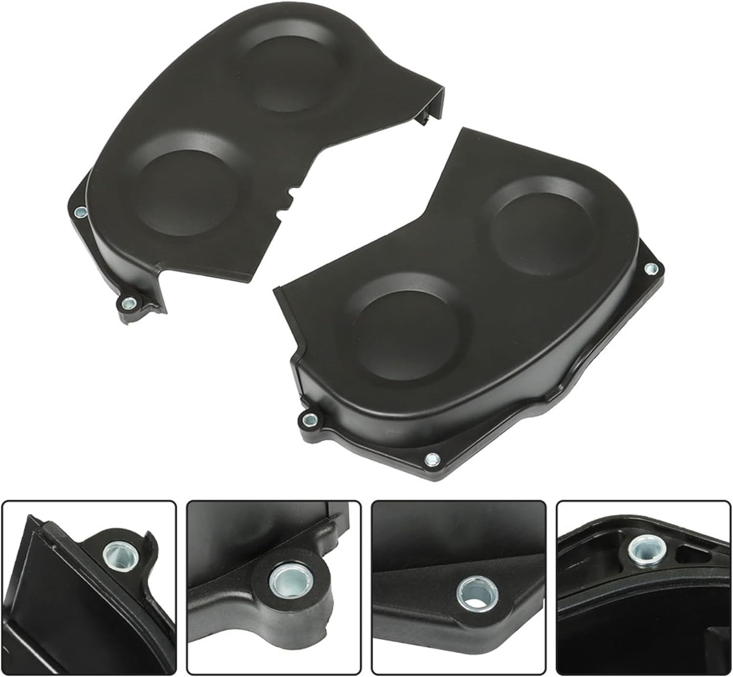 3PCs Upper Lower Engine Timing Belt Cover Replacement for Sorento 2003 2004 2005 2006 635-137