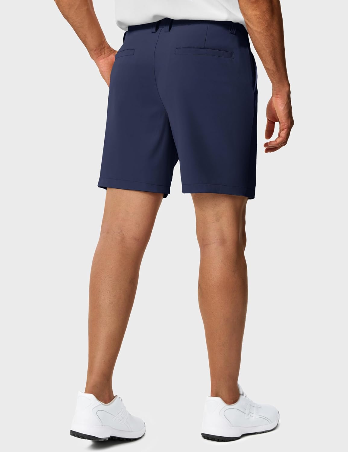 TACVASEN Men's 7" Golf Casual Shorts with 6 Pockets Stretch Lightweight Dress Work Short Flat Front Quick Dry for Summer - Image 2