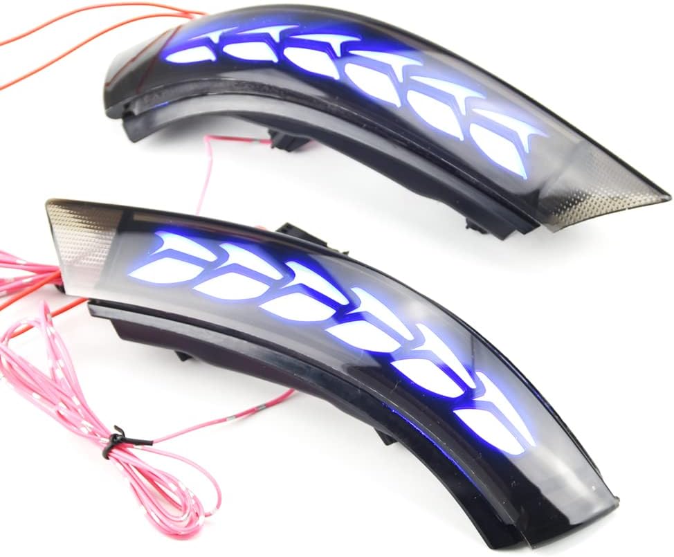 LED Dynamic Turn Signal Light Indicator Sequential Blinker Lamp Compatible with Ca-dillac CT4 CT4-V 20-2022, Ca-dillac ATS ATS-V 2013-2019