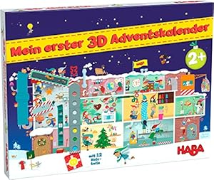 HABA 3D-Adventskalender Weihnachtsfabrik mit Holzbausteinen