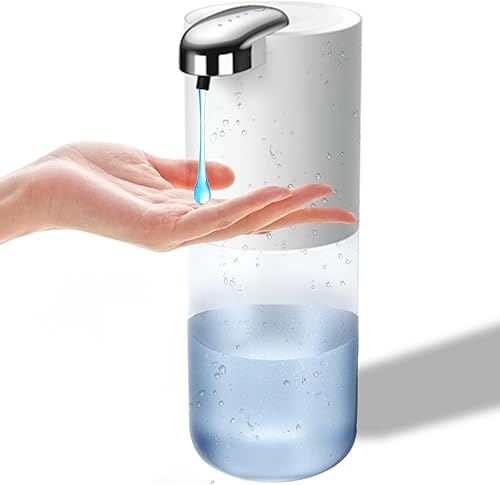 Dispensador automático de jabón líquido  Dispensador automático de jabón sin contacto 13.5 fl oz dispensador recargable USB eléctrico montado en la