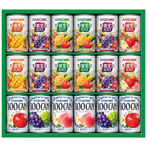 カゴメ 野菜生活 ジュース ギフト 果汁100% 野菜&フルーツ 18本 KSR-25P