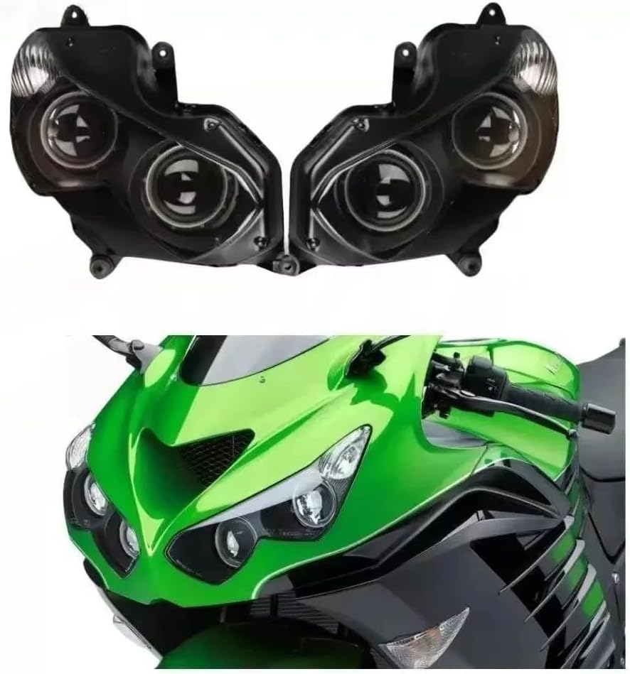 ZZR1400 / ZX-14 純正ヘッドライト 左右セット 破損無し ZZR1400 / ZX