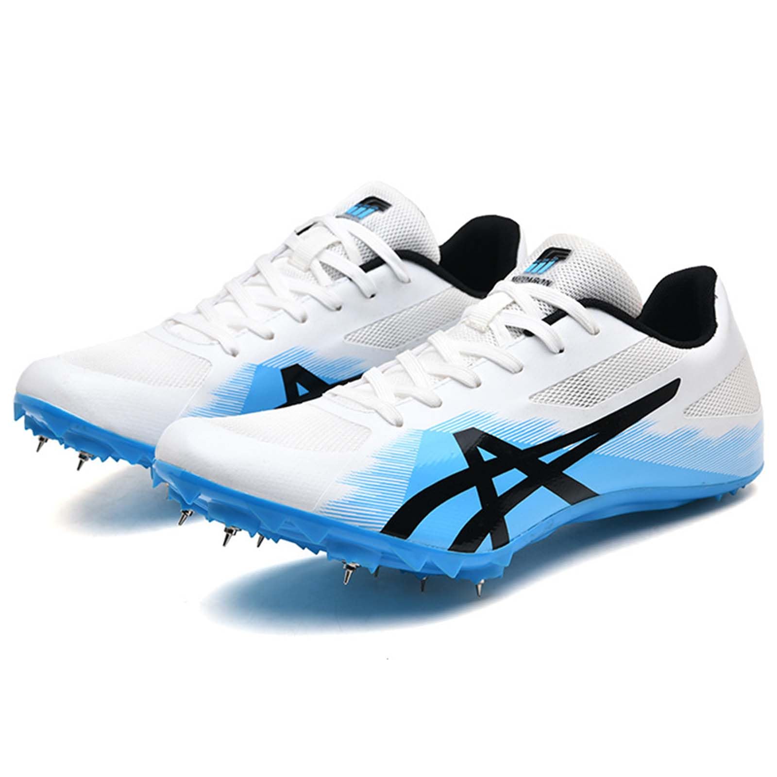 Hombre y Mujer Zapatillas de Clavos, Calzado de Atletismo Ligero Resistente al Desgaste para Running,Salto Largo,Training