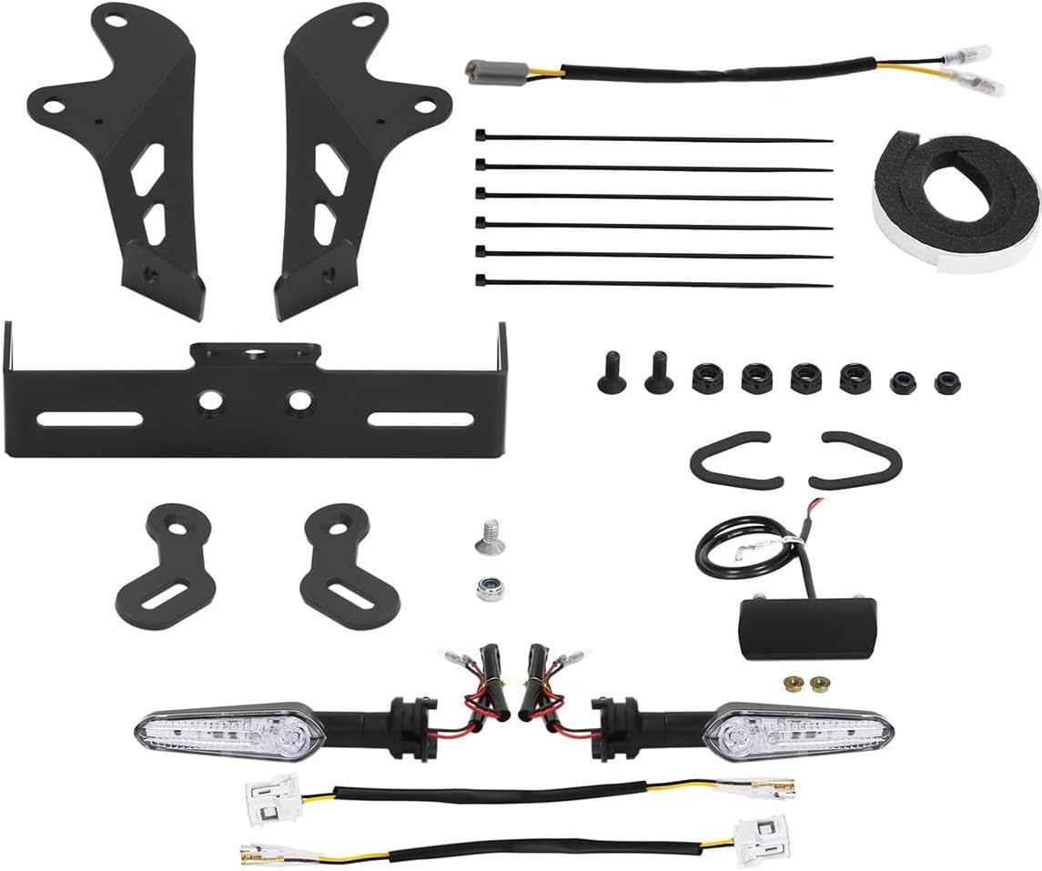 Plug & Play Fender Eliminator Compatible with Yamaha MT09, MT-09 SP, Tracer 900 GT 2024-2026 YZF R9 2025 2026 Rear Tail Tidy Equipped License Plate Bracket LED Turn Signal