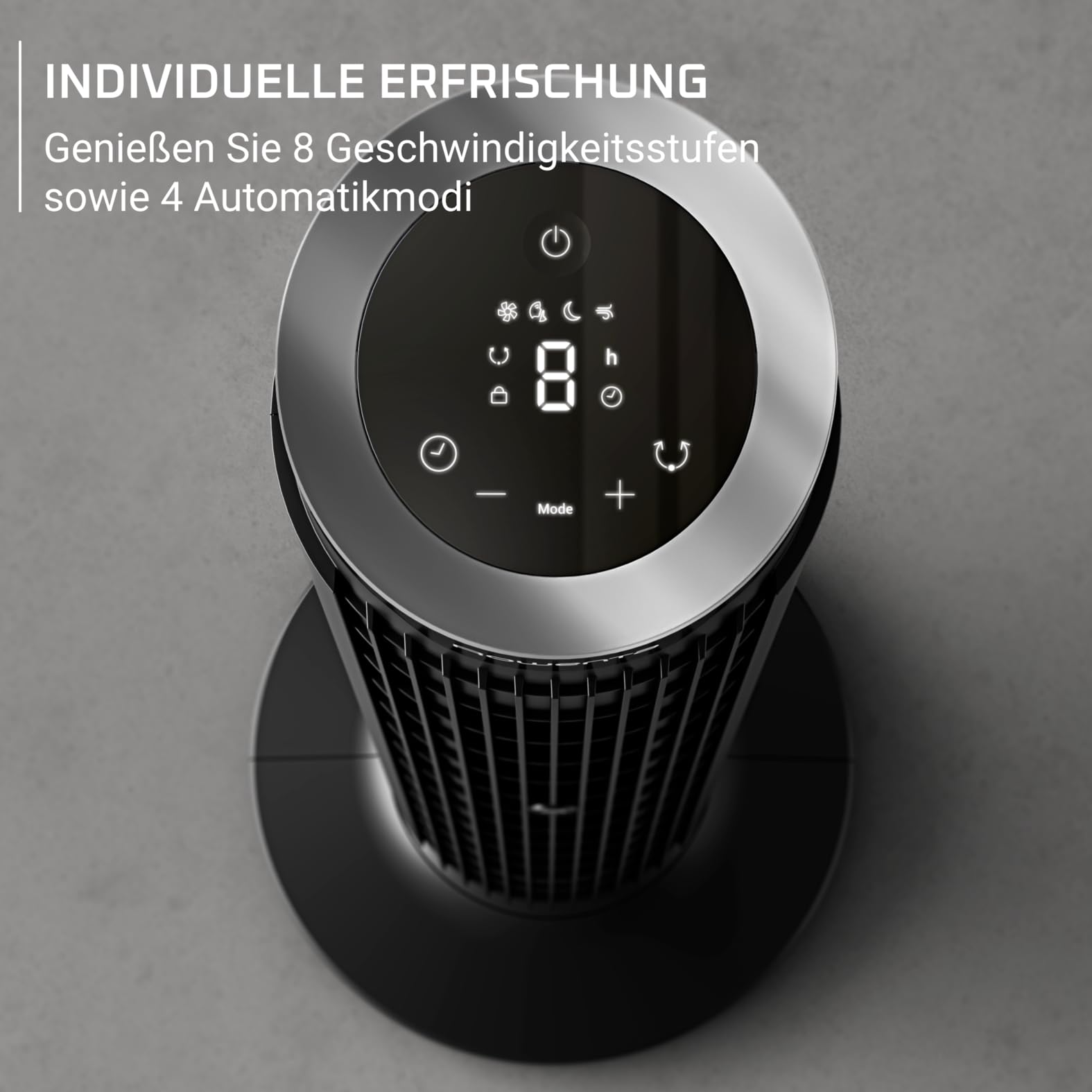 Rowenta Eole Silence Force , Ventilatore a Torre, Raffrescamento Intenso, Silenzioso, VU7020