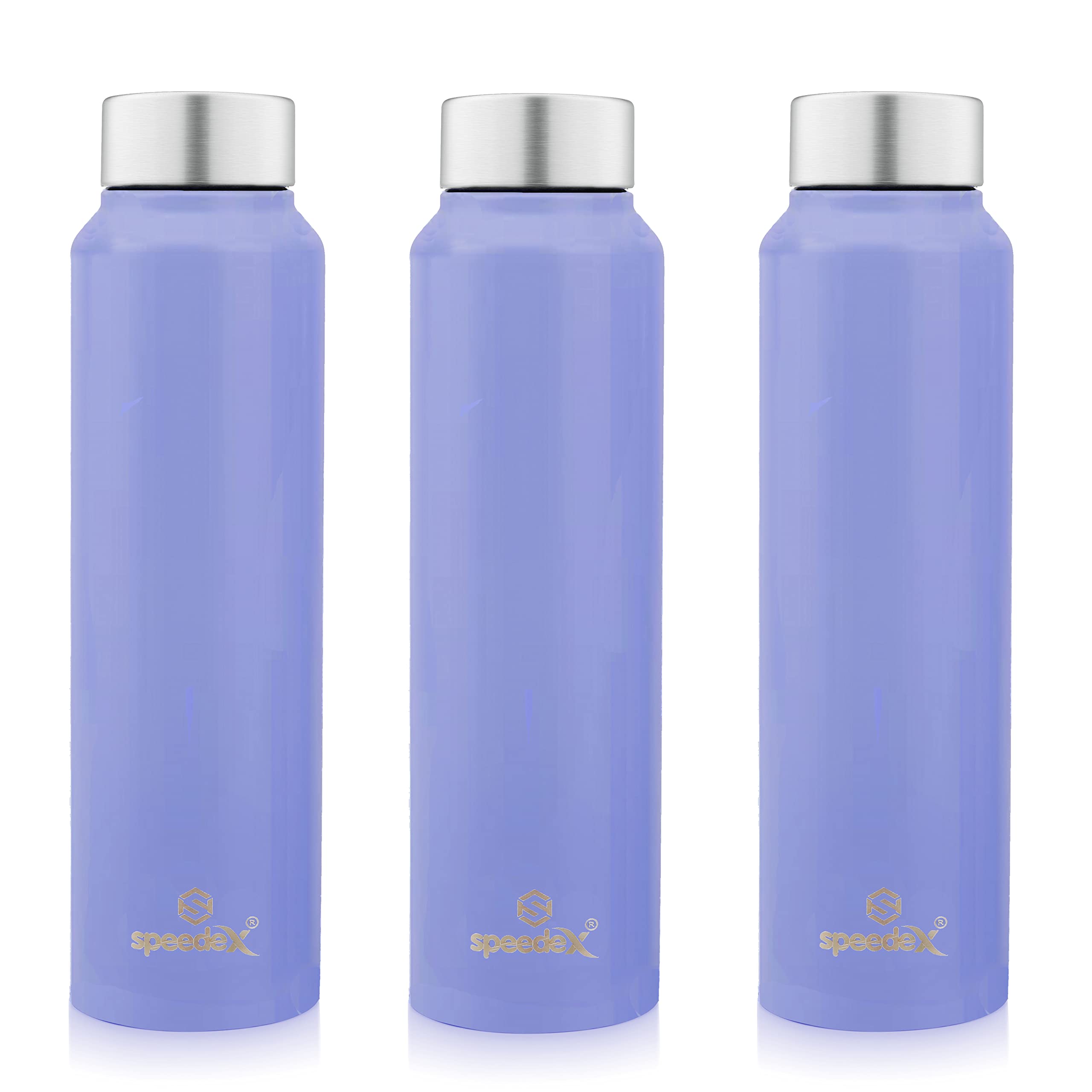 Speedex Water Bottles Stainless Steel Water Bottle 1 Litre for School Boys Girls Gym Office Home, Leakproof, Rust Free (1000 Ml, Light Purple Colour, Steel Cap, Set of 3, 1 Litre) (B0BF8ZB8VX) Amazon Price History, Amazon Price Tracker