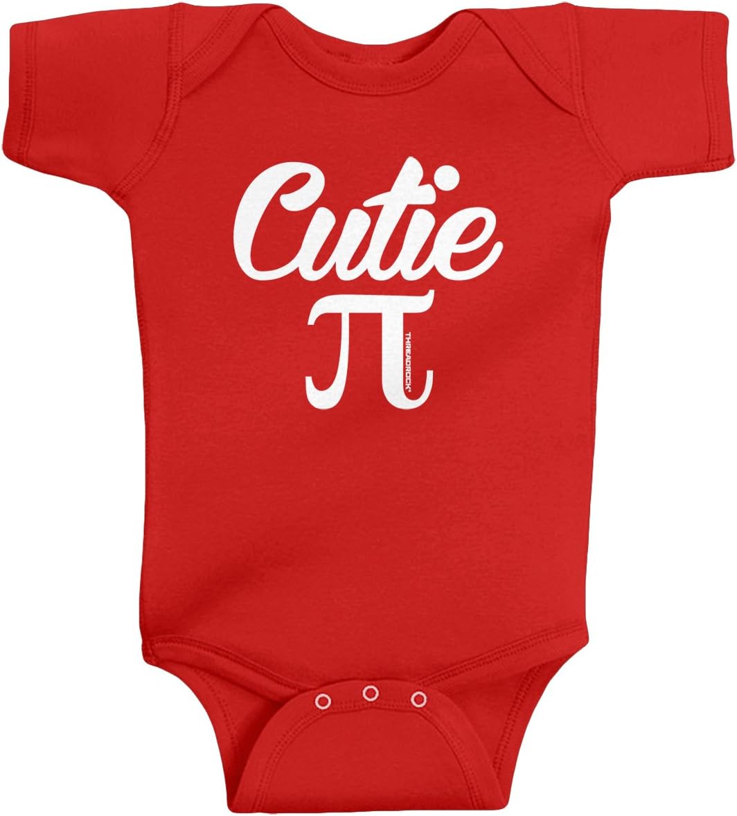 Threadrock Unisex Baby Cutie Pi (Symbol) Infant Bodysuit