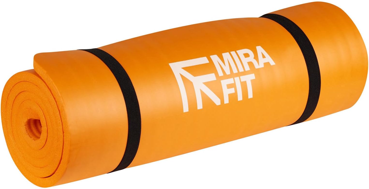 Mirafit 15mm Extra Thick Yoga Exercise Floor Mat - Choice of Colours