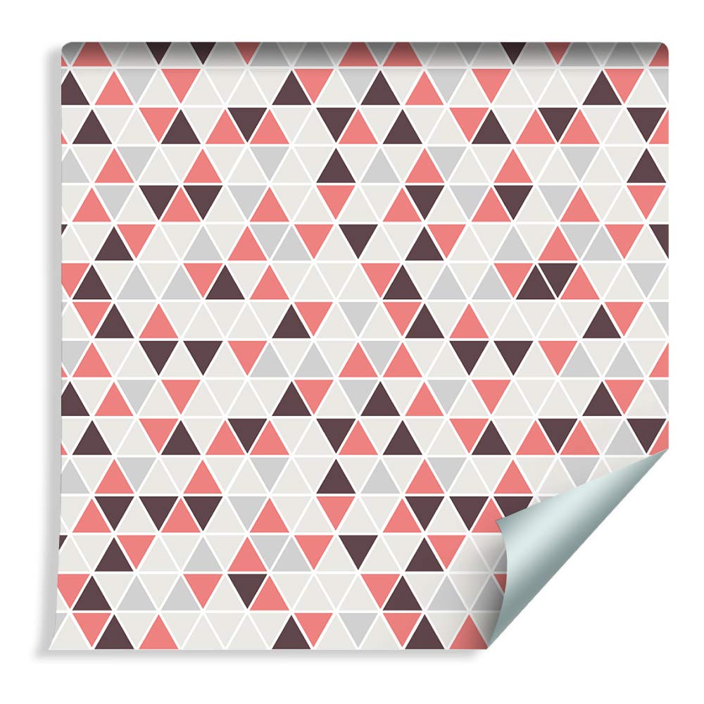 Muralo Papier Peint GEOMETRIQUE - Triangles Colorés - 10m x 53 cm