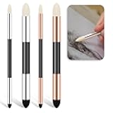 2pcs Oil Pastels for Artists Blending Sponge Pen Dual Tip Drawing Art Oil Soft Pastel Blending Tools Reusable Washable Sketch Rubbing Sponge Brush for Artist Professional Sketch Drawing Lightening